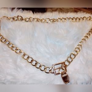 Gold chain belt